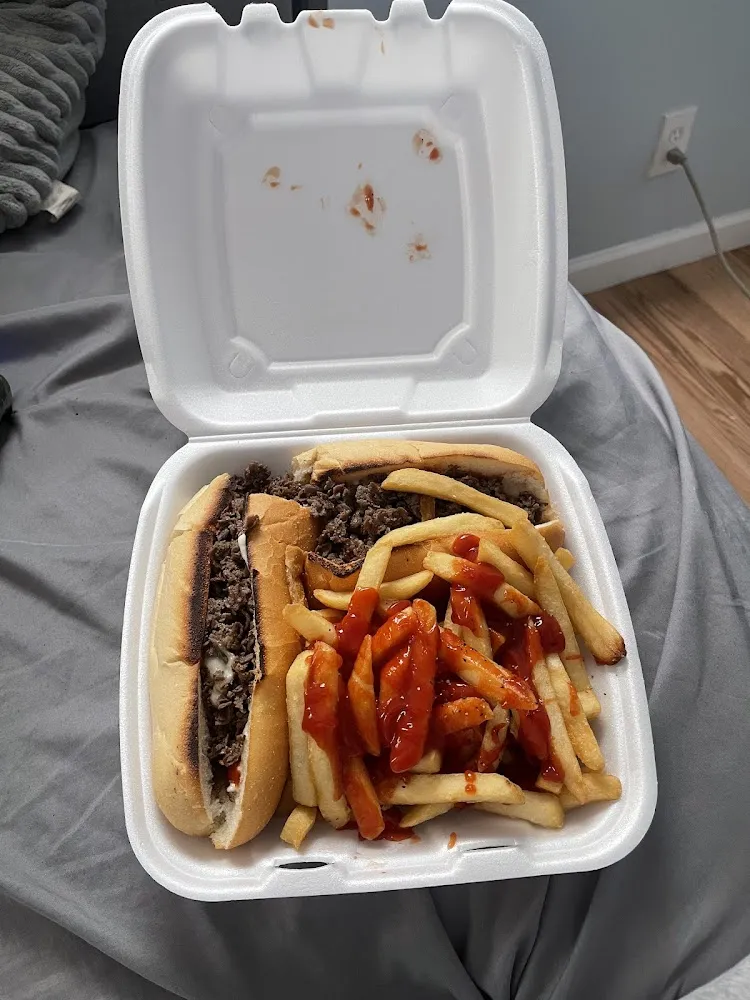 2 lg Cheesesteaks 1 fr Fries